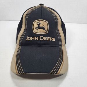 John Deere Black Tan One Size Fits All‎ Strapback Hat Milwaukee 2014